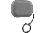 Inf Custodia Protettiva In Tpu Con Texture In Pelle Per Airpods 4 - Antishock E Antipolvere Grigio