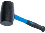 Bgs Mazzuola In Gomma Manico In Fibra Di Vetro Testa Nera Ø 69 Mm 900 G - 1963