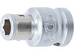 Bgs Adattatore Per Bit Con Sfera Di Fissaggio Attacco Quadro 10 Mm (3/8") Attacco Esagonale 6,3 Mm (1/4"") - 8225"
