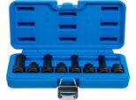 Bgs 5381 Set Di Bussole Di Potenza | Attacco Quadro 12,5 Mm (1/2") | Multidente Interno (Per Xzn) M12 - M18 | 8 Pz."
