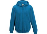 Giacca Con Cappuccio / Pullover Con Cappuccio / Felpa Con Cappuccio Da Uomo Awdis Con Zip RW180 (M) (Blu Zaffiro)