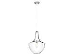 Everly Lampada A Sospensione In Vetro Cromato 1Xe27 60W Kichler