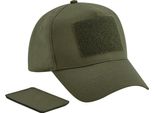 Beechfield - Cappello Da Baseball Con Patch Rimovibile PC4941 (Taglia Unica) (Verde Militare)