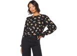 Dorothy Perkins - Camicetta Da Donna A Maniche Lunghe DP6309 (38 It) (Nero)