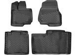 2015-2018 Ford F150 Tappetini Tpe Nero 4 Pz