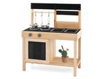 Costway Cucina Di Fango Per Bambini All'aperto, Cucina Per Bambini In Legno Con Accessori, Tavole E 2 Lavelli Rimovibili, Cucina Da Gioco All'aperto Per Bambini Da 2 Anni In Su