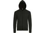 Sols - Felpa Con Cappuccio "Stone"" Per Uomo/Donna Unisex LT1890 (Xl) (Nero)"