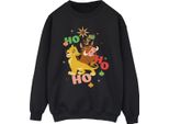 Il Re Leone - Felpa "Ho Ho Ho"" Per Uomo BI53417 (S) (Nero)"
