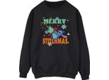 Lilo & Stitch - Felpa "Merry Stitchmas"" Da Uomo BI53428 (5XL) (Nero)"