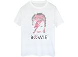 David Bowie - Maglietta "Aladdin Sane"" Da Donna BI53514 (3XL) (Bianco)"