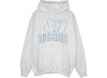 Dumbo - Felpa Con Cappuccio Da Donna BI53561 (3XL) (Bianco)