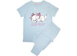 Gli Aristogatti - Pigiama Con Pantaloni Lunghi "Good Night"" Per Bambina A Maniche Corte BI53585 (122) (Azzurro)"