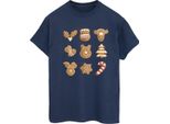 Winnie The Pooh - T-Shirt Da Donna BI53662 (L) (Blu Navy)