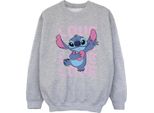 Lilo & Stitch - Felpa "Valentine Love"" Per Bambina BI53815 (104) (Grigio Sport)"