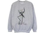 The Nightmare Before Christmas - Felpa Da Bambina BI53834 (128) (Grigio Sport)