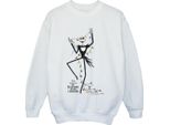 The Nightmare Before Christmas - Felpa Per Ragazze BI53834 (128) (Bianco)