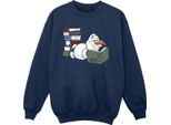 Frozen Ii - Felpa Per Bambina BI53985 (116) (Blu Navy)