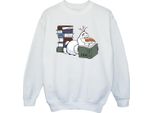 Frozen Ii - Felpa Per Bambina BI53985 (116) (Bianco)