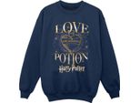 Harry Potter - Felpa Per Ragazze BI54010 (152-158) (Blu Navy)