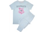 Harry Potter - Pigiama Con Pantaloni Lunghi Per Bambine A Maniche Corte BI54124 (116) (Blu Bambino)
