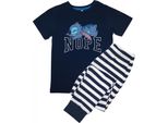 Lilo & Stitch - Pigiama Con Pantaloni Lunghi Per Ragazzi A Maniche Corte BI54163 (116) (Blu Navy)