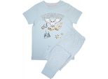 Harry Potter - Pigiama Con Pantaloni Lunghi Per Bambine A Maniche Corte BI54148 (116) (Azzurro)