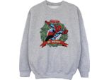Spider-Man - Felpa "Be Merry"" Da Ragazzo BI54714 (128) (Grigio Sport)"
