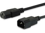 Equip 112100 Cavo Di Alimentazione Nero 1,8 M Accoppiatore C13 Accoppiatore C14