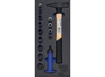 Bgs Carrello Da Officina 1/3: Set Di Punzoni / Martello Da 15 Pezzi - 4041
