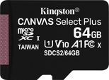 Kingston SDCS2/64GBSP Scheda Microsd Sd 64GB Kingston Sdxc Canvas+ (Classe10) O.Ad Al Dettaglio