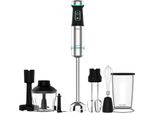 Cecotec Power Titanblack 1200 Xl Perfectcream&Crush Frullatore A Immersione 1200 W Nero, Verde, Acciaio Inox