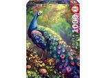 Puzzle - Educa - Peacock Garden - 1000 Pieces - 68X48 Cm - For Adults Aged 12 And Up