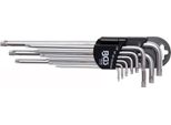 Bgs Set Di Chiavi Esagonali Extra Lunghe A Profilo Ts (Per Torx Plus) TS10 - TS50 9 Pz - 777