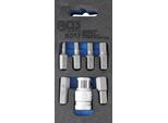 Set Di Punte Per Cacciavite | Esagono Esterno 10 Mm (3/8") | Esagono Interno | 7 Pz."
