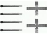 6X Hella 8DZ 355 203-461 Kit Di Accessori Per Pastiglie Del Freno A Disco Posteriore