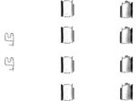 Hella 8DZ 355 202-791 Kit Di Accessori Per Pastiglie Freno A Disco