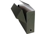 Scatola D'archivio Exacompta, Cartone, Larghezza Dorso 90 Mm, Verde Scuro