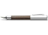 Stilografica Faber Castell Ondoro Pennino Rovere Affumicato Ef