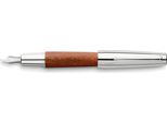 Faber Castell Penna Stilografica E-Motion Birnb/Chr Pennino Marrone F