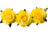 Knorr Prandell 217611007 Fiori Decorativi Per Lettiera "Fiore Di Carta"" Ø 2,5 Cm Giallo"