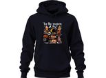 Questa è La Stagione Halloween Zucca Spaventosa Strega Dolcetto O Scherzetto Felpa Con Cappuccio Unisex, Navy, Xl