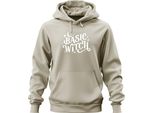 Basic Witch Halloween Moon Stars Magical Witch Fan Gothic Unisex Hoodie Felpa Con Cappuccio, Nature, Xxl