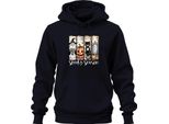 Spooky Season Halloween Pumpkin Black Cat Ghost Grave Spider Felpa Con Cappuccio Unisex, Navy, S