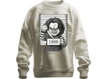 Chucky Killer Doll 1988 Horror Police Photo Killer Doll Cult Unisex Felpa Pullover, Nature, S