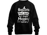 Hogwarts Non Assumeva Insegnanti Maghi Babbani Costume Di Halloween Felpa Pullover Unisex, Nero, S