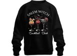 Salem Witch Cocktail Club Halloween Cocktails Fledermaus Gruselig Unisex Felpa Pullover, Schwarz, 3XL
