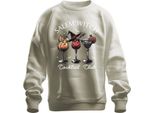 Salem Witch Cocktail Club Halloween Cocktails Fledermaus Gruselig Felpa Unisex Pullover, Natur, L