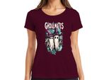 Ghoulmates Halloween Ghosts Ghost Couple Witch Hat Vintage Ladies T-Shirt, Burgundy, Xl