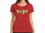 Maglietta Da Donna Pumpkin Spice Pumpkin Latte Autumn Coffee Pumpkin Spice Cinnamon Sticks, Rossa, M