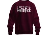 Non Me Ne Frega Un Cazzo Lustig Halloween Harry Potter Fan Geschenk Unisex Felpa Pullover, Borgogna, 3XL